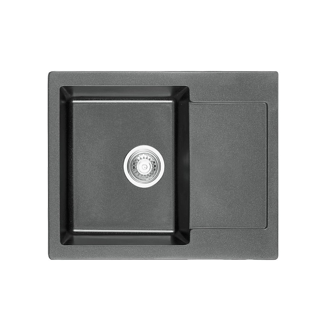 Комплект мивка и смесител 8220 GRAY + 718650 GRAY – Inter Ceramic 11.12.77.0111 – снимка 1